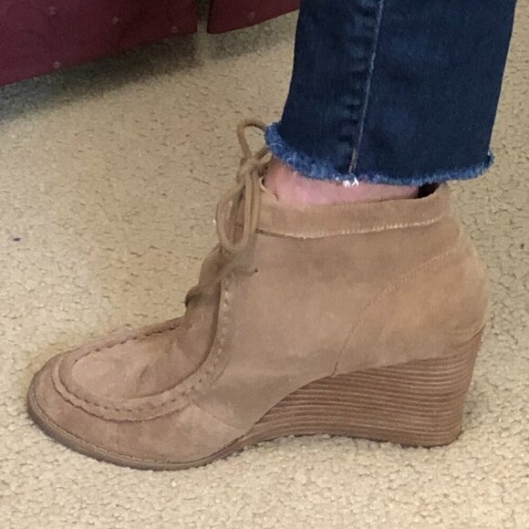 Lucky Brand Brown Leather Ankle Boots NWT Size 10M - Picture 6 of 11